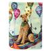 28 x 0.01 x 40 in. Airedale High Flyer Canvas House Flag