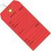 6.25 x 3.12 in. Red Repair Tags Consecutively Numbered - Pre-Wired - Pack of 1000