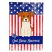 Patriotic USA Jack Russell Terrier Flag Canvas House Size