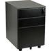 3 Drawer Low File Cabinet - Black