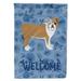 28 x 0.01 x 40 in. English Bulldog Welcome Flag Canvas House Size