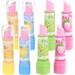 Lipstick Pencil Eraser Erasers Students Kids Pencils Korean Stationery Adjustable Child Use 8 Pcs