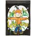 29 x 42 in. Fall Welcome Scarecrow Polyester Flag - Large