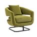 House Hold Upholstered Tufted Living Room Chair Textured Velvet Fabric Accent Chair with Metal Stand