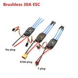 Nebublu 30A Brushless ESC 2 4S Electronic Speed Controller with 5V 2A BEC for Airplane Aircraft Boat