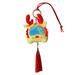 Waroomhouse Year of the Dragon Spring Festival Dragon Decoration 3d Dragon Hanging Decoration with Tassels Chinese New Year Spring Festival Ornament