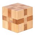 3D Wooden Cube Wooden Kongming Lock Brain Teaser Intellectual Puzzle Toy-Wooden Logic Puzzle Magic Cube Magic Ball Brain Teaser Intellectual Removing Assembling Toy