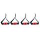 4 pcs Duty Equipment Pulley Heavy Hand and Accessory Gym Grips Down Workout Handles Machines Professional Machine Useful Attachment Fitness Exercise Band Replacement (Color : Assorted Color, Si ( Colo