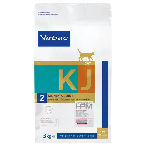 2x 3kg Virbac Veterinary HPM Cat Kidney & Joint Support KJ2 Katzenfutter trocken