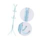 Cabilock Blue Coat Stand Tree Coat Stand Clothes Tree Stand Coat Standing Rack Coat Stand Rack Corner Coat Stand Hat Hangers Metal Coat Stand Bag Tree Stand Free Vertical Drying Rack Office