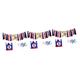 9 PCS photo garland baby baseball cake topper ornaments for kids baseball bunting birthday banner for baby cloth garland for baby sports high chair one sheet headband child top hat