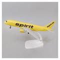 JEWOSS irplane Model Plane Toy Plane Model 20cm For USA Air Spirit Airbus 320 A320 Airlines Diecast Airplane Model Plane Aircraft Air Plane Model W Wheels Holder