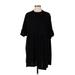ASOS Casual Dress - Mini Crew Neck Short sleeves: Black Solid Dresses - Women's Size 10
