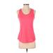 Marmot Active Tank Top: Pink Print Activewear - Women's Size Small