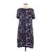 Tory Burch Casual Dress: Purple Paisley Dresses - Women's Size 8