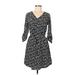 Speed Control Casual Dress: Black Polka Dots Dresses - Women's Size Medium