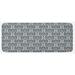 0.1" x 47" L X 19" W Kitchen Mat - East Urban Home Skull Kitchen Mat 0.1 x 19.0 x 47.0 in blue/navy, Polyester | 0.1" H X 47" L X 19" W | Wayfair