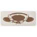 Multicolor 0.1" x 47" L X 19" W Kitchen Mat - East Urban Home Music Kitchen Mat 0.1 x 19.0 x 47.0 in brown, | 0.1" H X 47" L X 19" W | Wayfair