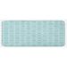 Green 0.1" x 47" L X 19" W Kitchen Mat - East Urban Home Sun Flower w/ Dots Geometric Vintage Hippie Round Art Image Seafoam & White Kitchen Mat 0.1 x 19.0 x 47.0 in blue | Wayfair