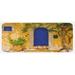 0.1" x 47" L X 19" W Kitchen Mat - East Urban Home Traditional Greek House Door w/ Flowers & Tree Mediterranean Scenery Multicolor Kitchen Mat 0.1 x 19.0 x 47.0 in blue/yellow | Wayfair