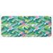 Green 0.1" x 47" L X 19" W Kitchen Mat - East Urban Home Summer Spring In Exotic Island w/ Flowers Plumeria Lilac Image Pink Pale Blue Yellow & Kitchen Mat 0.1 x 19.0 x 47.0 D | Wayfair