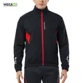 WOSAWE-Veste de Cyclisme Thermique pour Homme Manteau Imperméable Coupe-Vent Maillot de Moulage