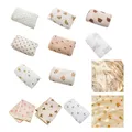 F62D 100x135cm couverture attache pour bébé dessin animé emmaillotage coton 2 couches serviette bain