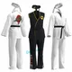 KOF asil ra Kai Cosplay Costume pour enfants uniforme de kimono noir et blanc groupe de sauna