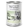 Wolf of Wilderness Junior ""Expedition"" 6 x 400 g umido cane - Steep Journey - Pollame con Agnello