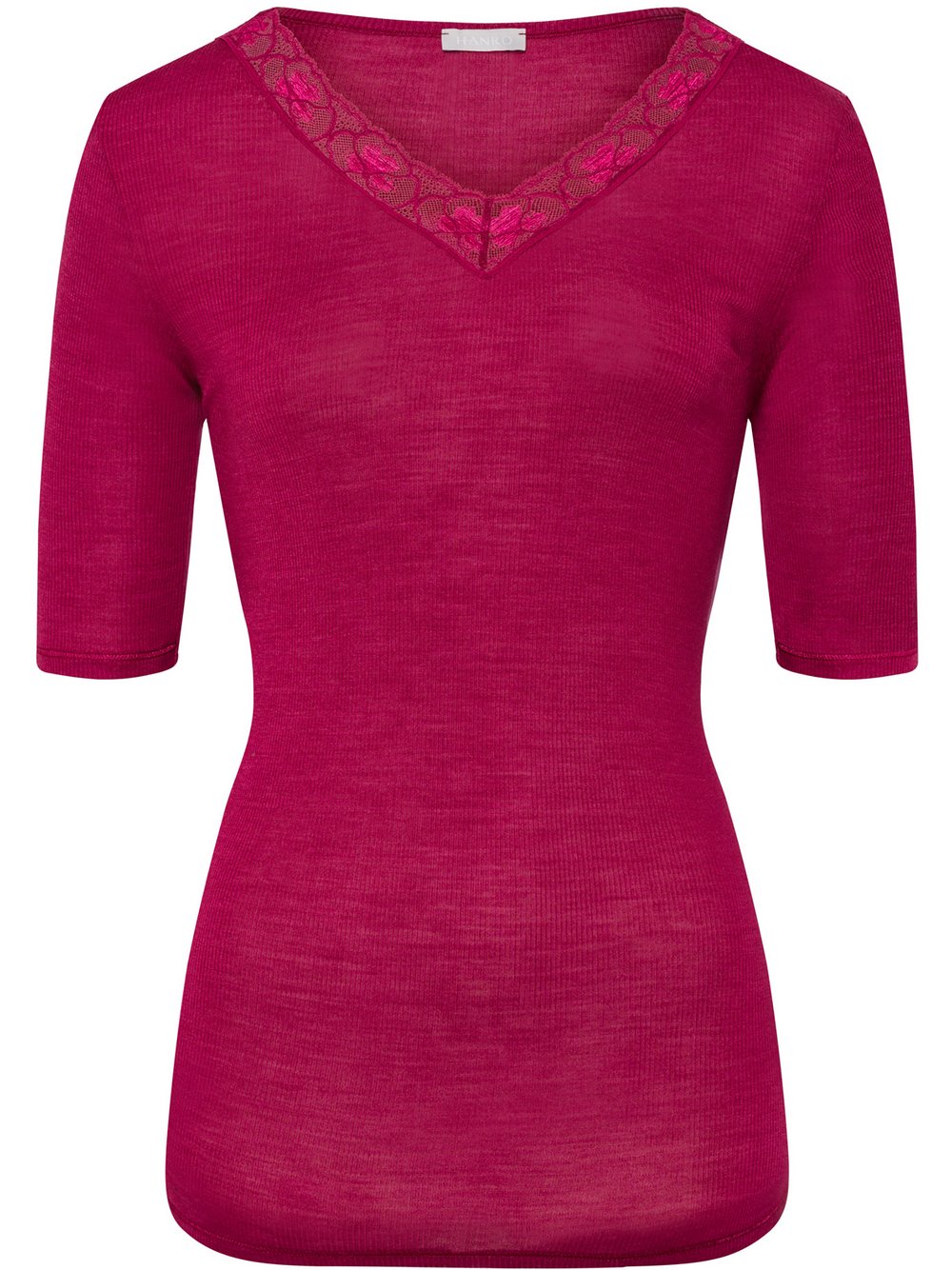 Hanro V-Shirt Damen himbeer, S