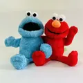 35cm Large Lovely Cartoon Elmo CookieMonster Oscar Sesame Street Soft Plush Toy Hand Puppet Doll For