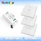 433 Mhz Wireless Remote Control Light Switch RF Controller 220V Relay with Tempered Glass Touch Wall