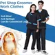 Pet Shop Groomer Work Clothes Waterproof Anti-static Pet Work Clothes Apron For Dog Cat Hairdressing