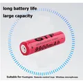 18650 battery 3 7V 9900 mAh LED batera recargable de Li-Ion para linterna with Button Top