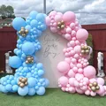 102Pcs Gender Reveal Balloon Garland Arch Kit Boy or Girl Baby Shower Balloon Pink Blue Gold Ballon