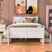 Full Wood Platform Bed Frame w/ Drawes & Streamlined Headboard, White