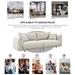 Modern Cloud Type Loveseat Sofa, Living Room Low Seat Loveseat Lounge Loveseat Couch with 2 Throw Pillows