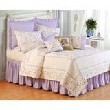 Lavender Plaid Bed Skirt