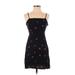 Amuse Society Casual Dress - Mini Square Sleeveless: Black Dresses - Women's Size X-Small