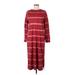 Old Navy Casual Dress - Midi: Burgundy Tie-dye Dresses - Women's Size Medium