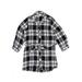 Chelsea & Violet Dress - Shift: Black Plaid Skirts & Dresses - Kids Girl's Size 12