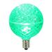 0.38 watt G50 Faceted LED Green E12 Replacement Bulb