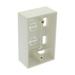 [Pack of 2] Surface mount box single gang white includes mounting screws and double sided adhesive pad