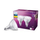 PAR 38 E26 Medium LED Floodlight Bulb Bright White - 120W Equivalence - Pack of 2