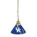 NCAA University of Kentucky UK Single Shade Pendant Light - Brass