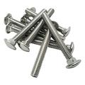 FOREVERBOLT FBCB3845P10 3/8-16 X 4 1/2 Carriage Bolts 18-8 SS Finish NL-19 PK10