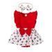 GXFC Infant Baby Girl 4th of July Casual Rompers Skirt Set Newborn Girls Fly Sleeve Stars Print Jumpsuit with Headband Outfits Independence Day Summer One Piece A-line Dress 0-24M