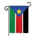 BD-CY-GS-108296-IP-BO-D-US15-BD 13 x 18.5 in. South Sudan Flags of the World Nationality Impressions Decorative Vertical Double Sided Garden Flag Set with Banner Pole