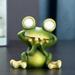 YODETEY Decorations for Home Solar Decorative Lights Outdoor Statues Outdoor Decor Outdoor Garden Lights Frogs Decor Solar Garden Frogs Decorations Garden Statue Solar Lights Garden Solar