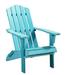 29 in. Heavy Duty Plastic Adirondack Chair Blue